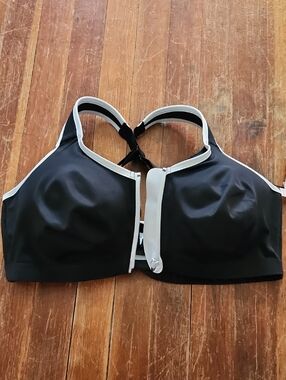 Victoria's Secret Black Sports Bra with Zipper